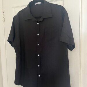 Classic Men's Coofandy Black Button Down Shirt
